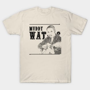 Muddy Waters // Blues legend // Black vintage T-Shirt